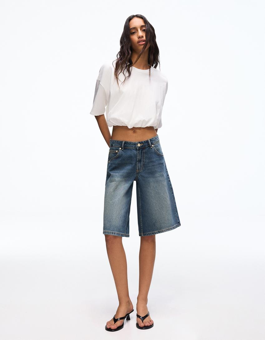 Bermuda Jort Denim Baggy Fit
