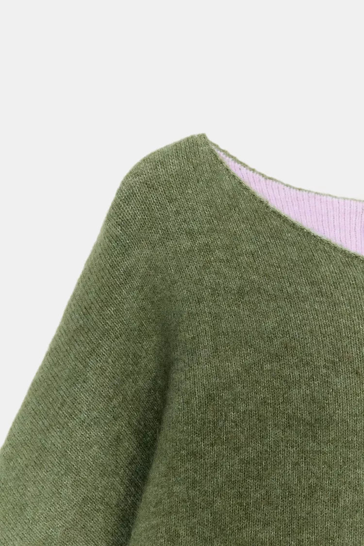 Pull En Maille Bimatière