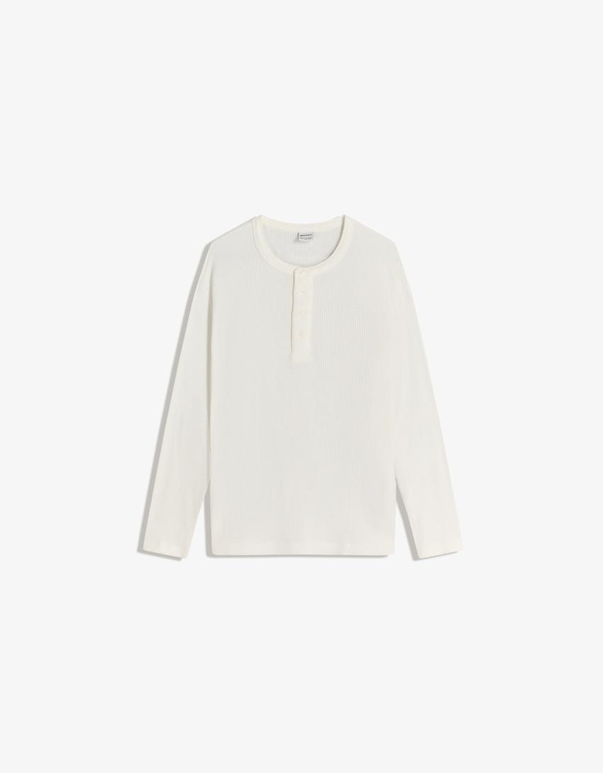 T-Shirt Hensley Slim à Manches Longues