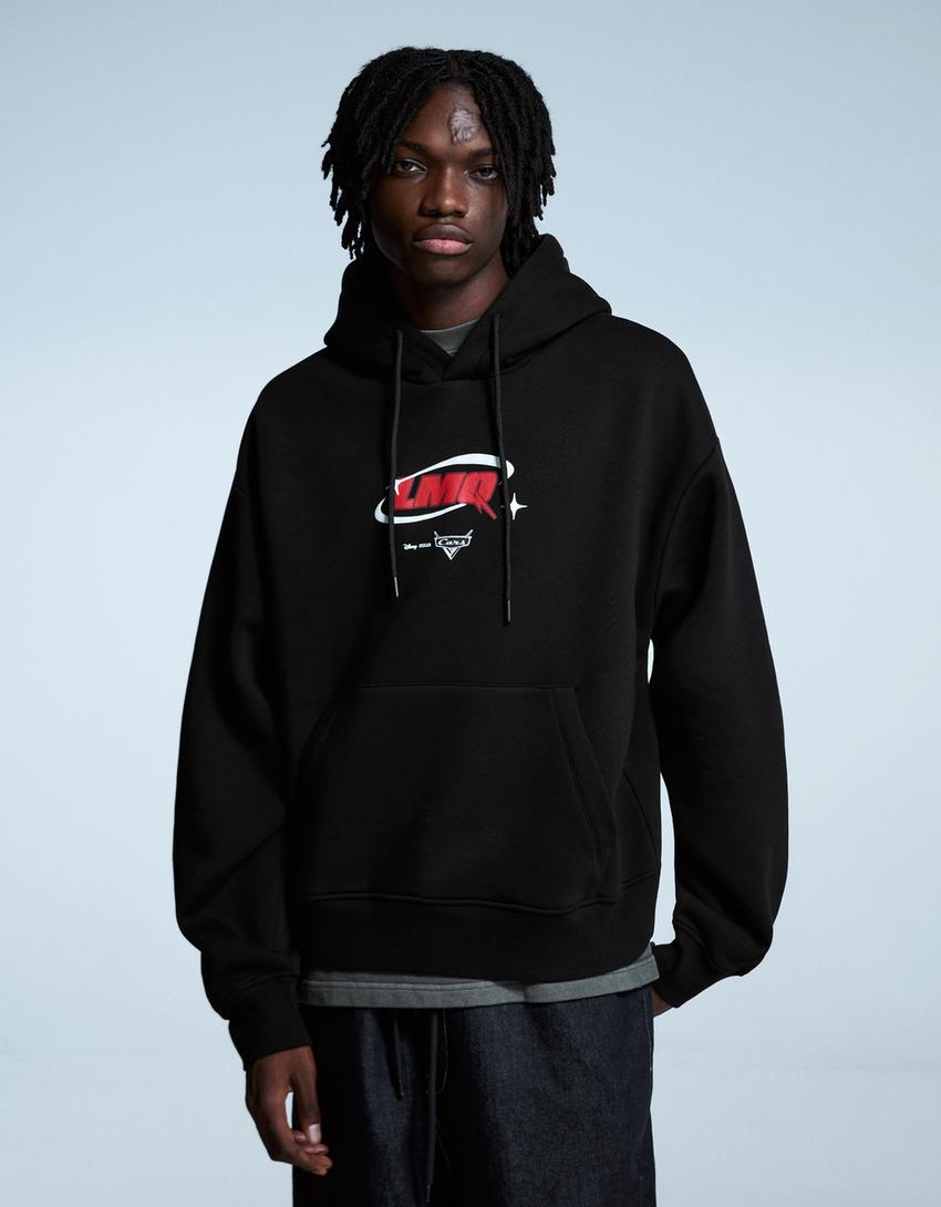 SWEAT CARS À CAPUCHE IMPRIMÉ