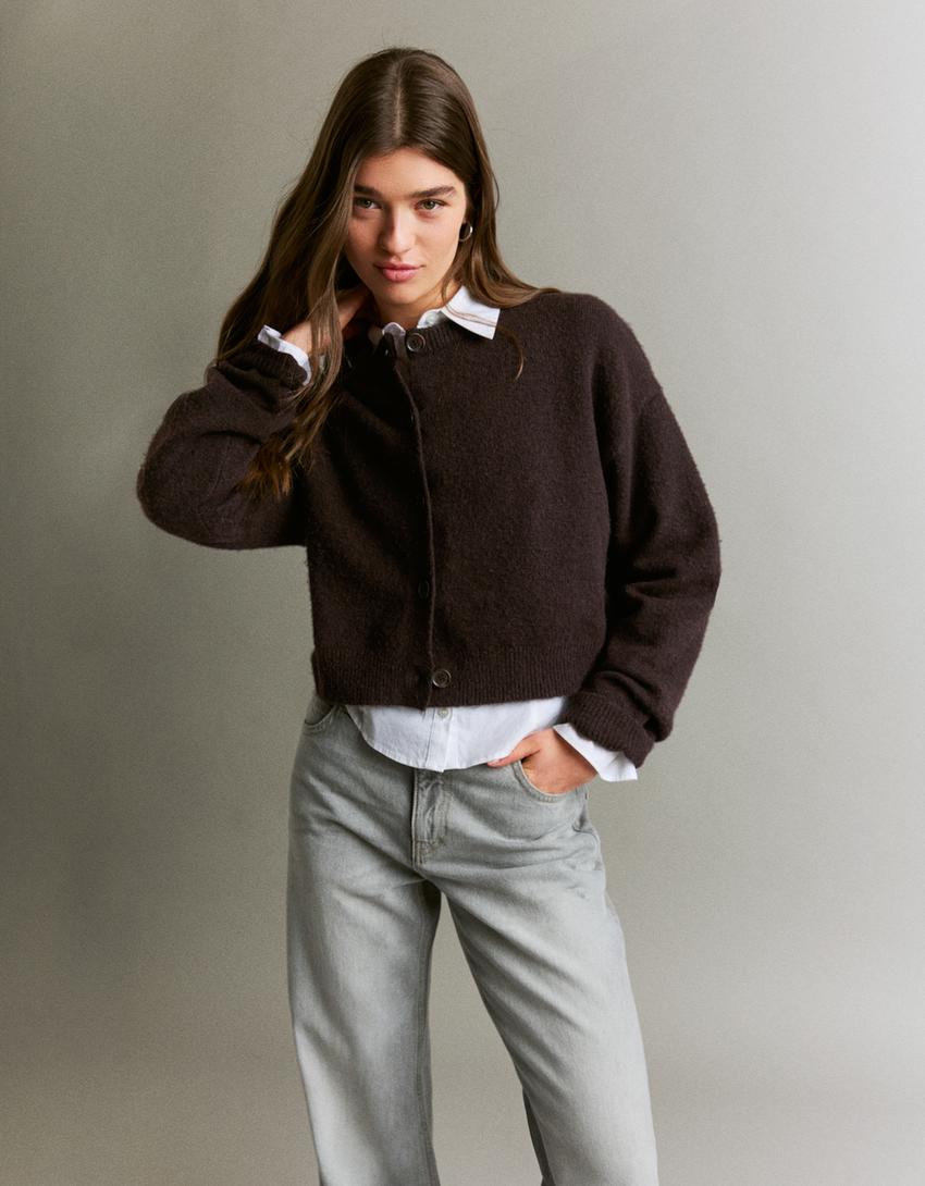 Gilet Boutonné Toucher Doux