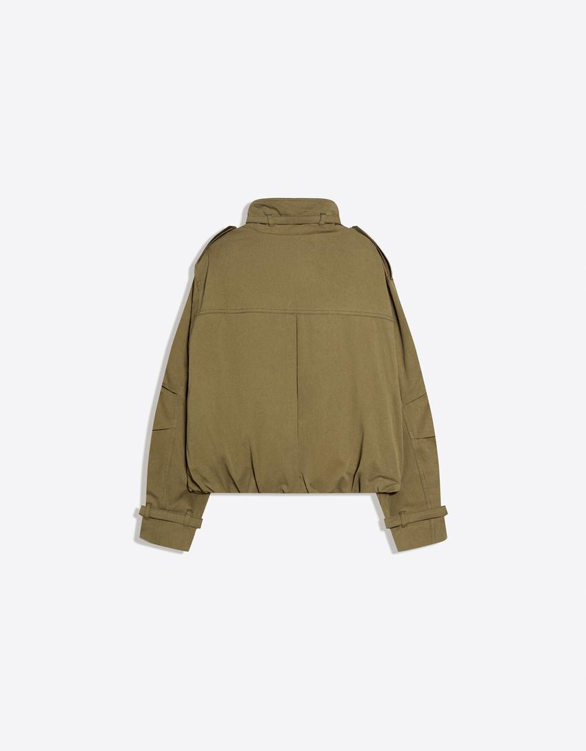 Blouson Froncé à Boucle
