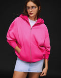 SWEAT ZIPPÉ À CAPUCHE OVERSIZE