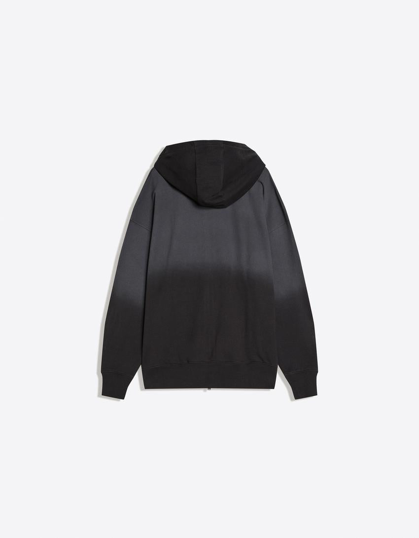 SWEAT ZIPPÉ À CAPUCHE OVERSIZE