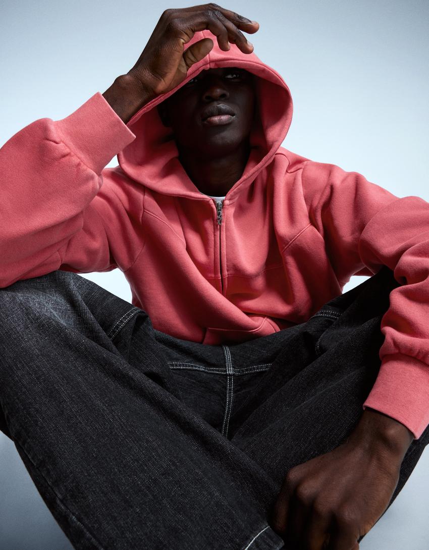 Sweat Zippé Court Boxy Fit