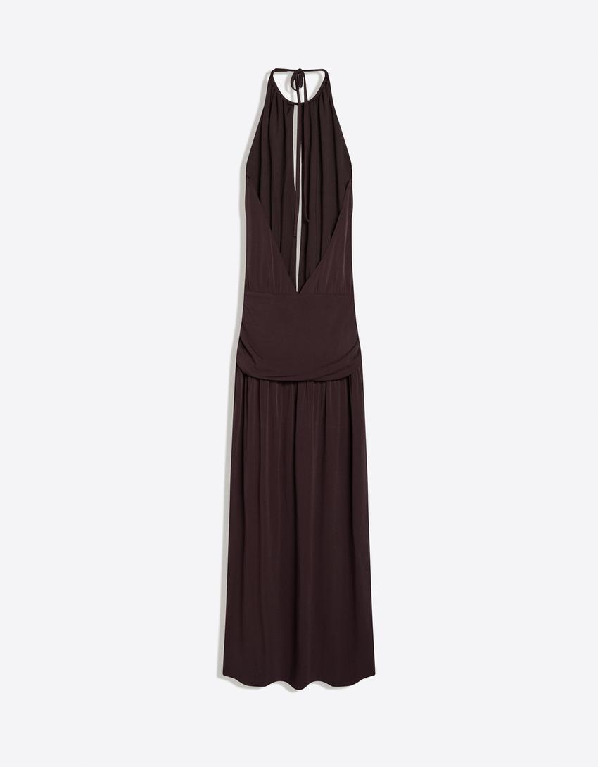 Robe Midi Encolure Américaine