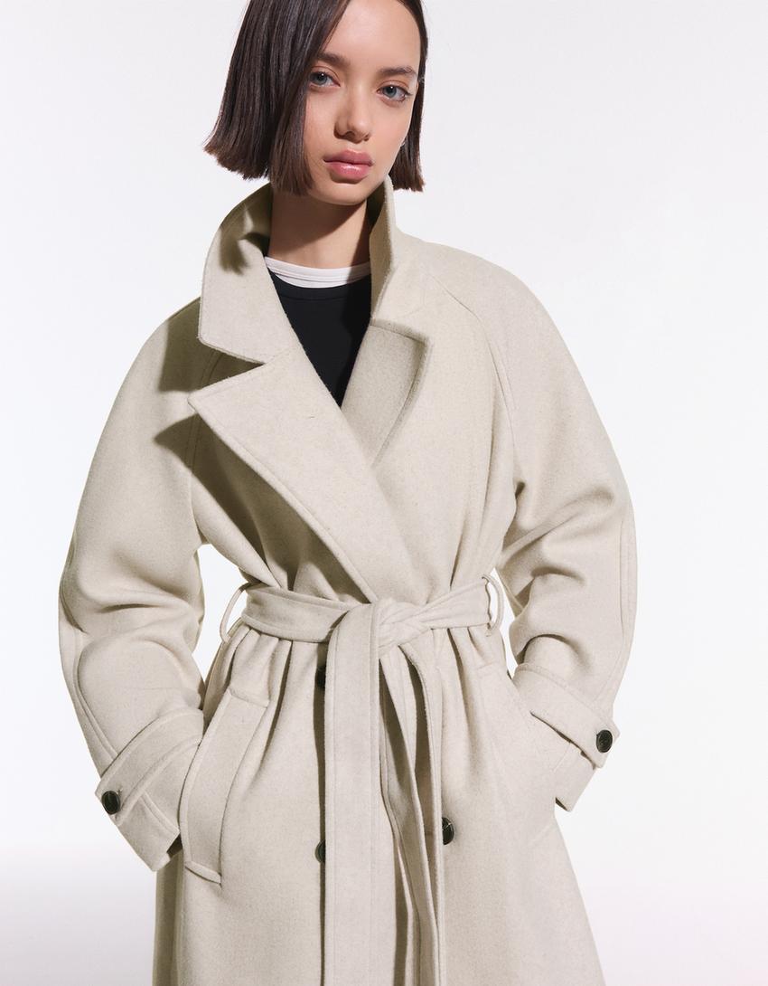 Trench Doux Ceinturé