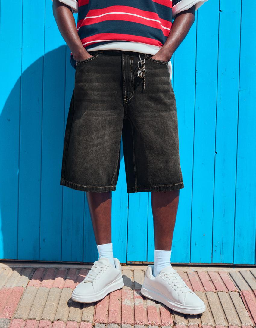 BERMUDA DENIM BAGGY FIT
