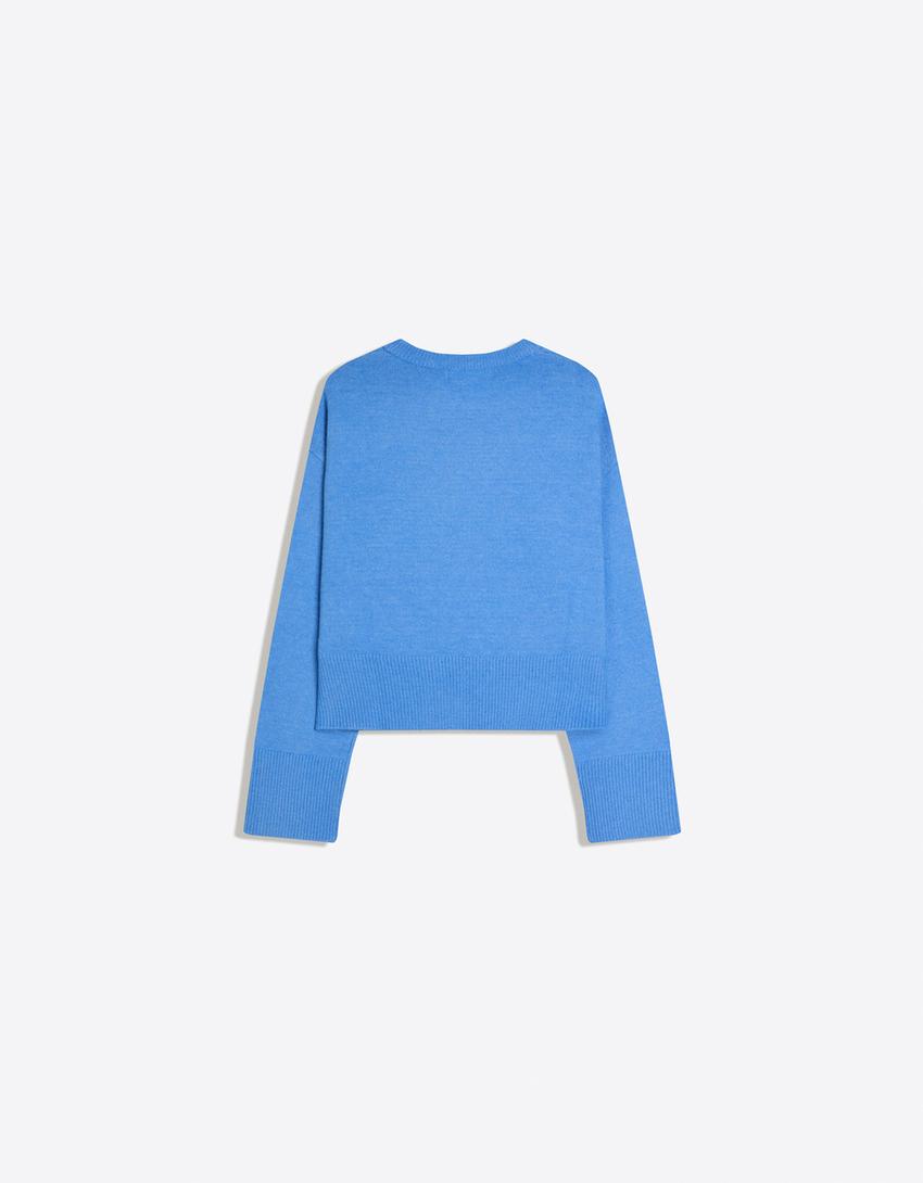 Pull Oversize À Ourlet Côtelé