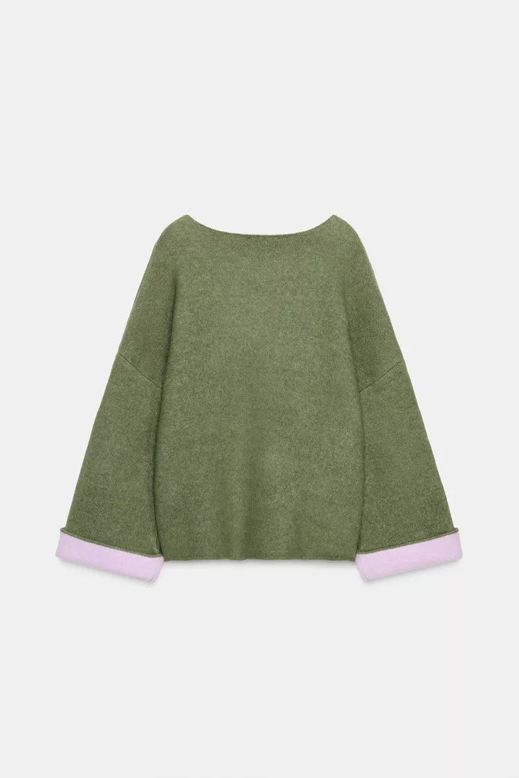 Pull En Maille Bimatière