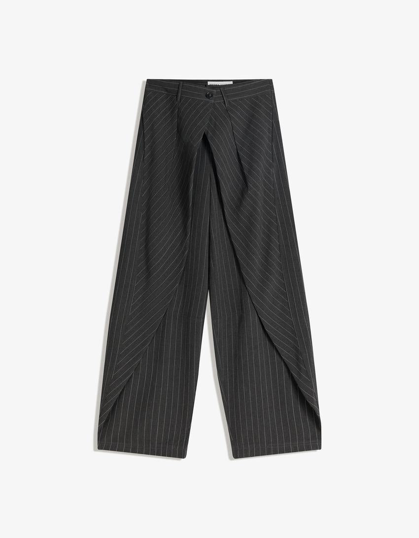 PANTALON BARREL À PLIS