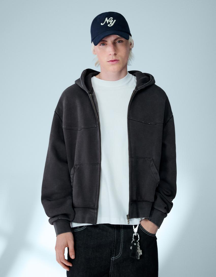 Sweat Zippé Court Boxy Fit