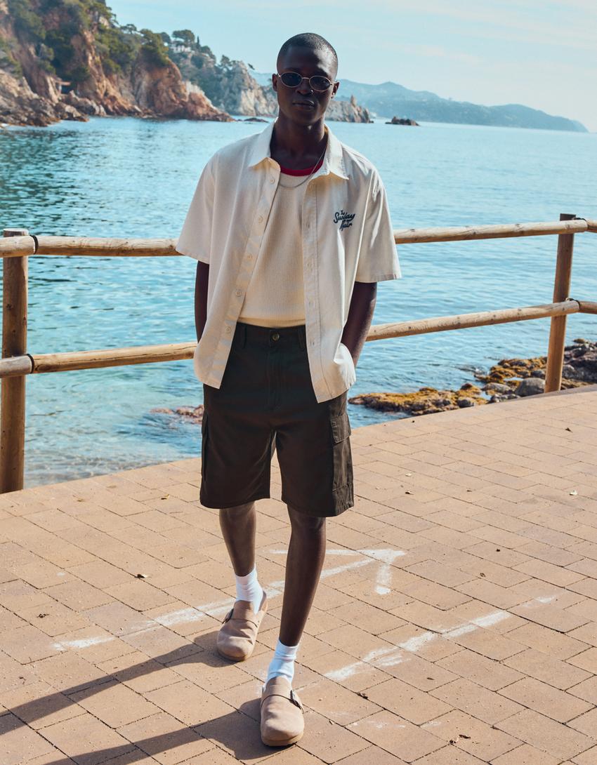 Bermuda Wide Leg Cargo