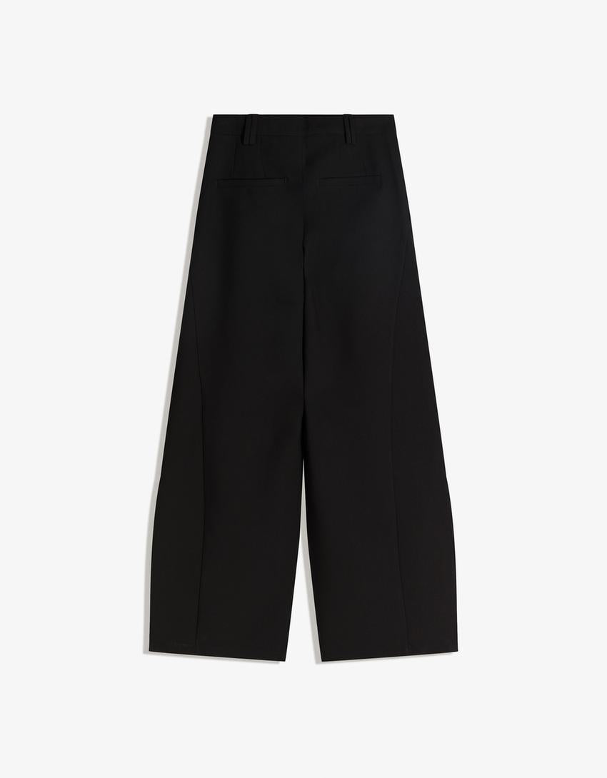 Pantalon Volume Double Tissu
