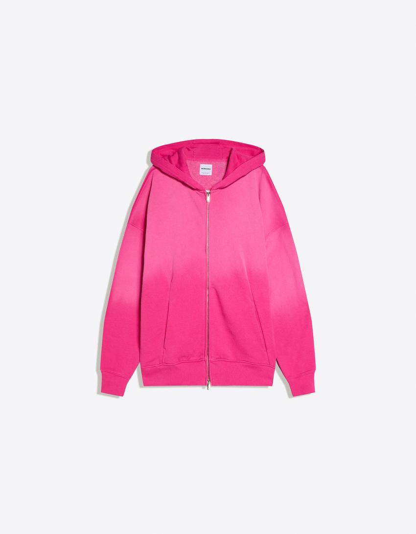 SWEAT ZIPPÉ À CAPUCHE OVERSIZE