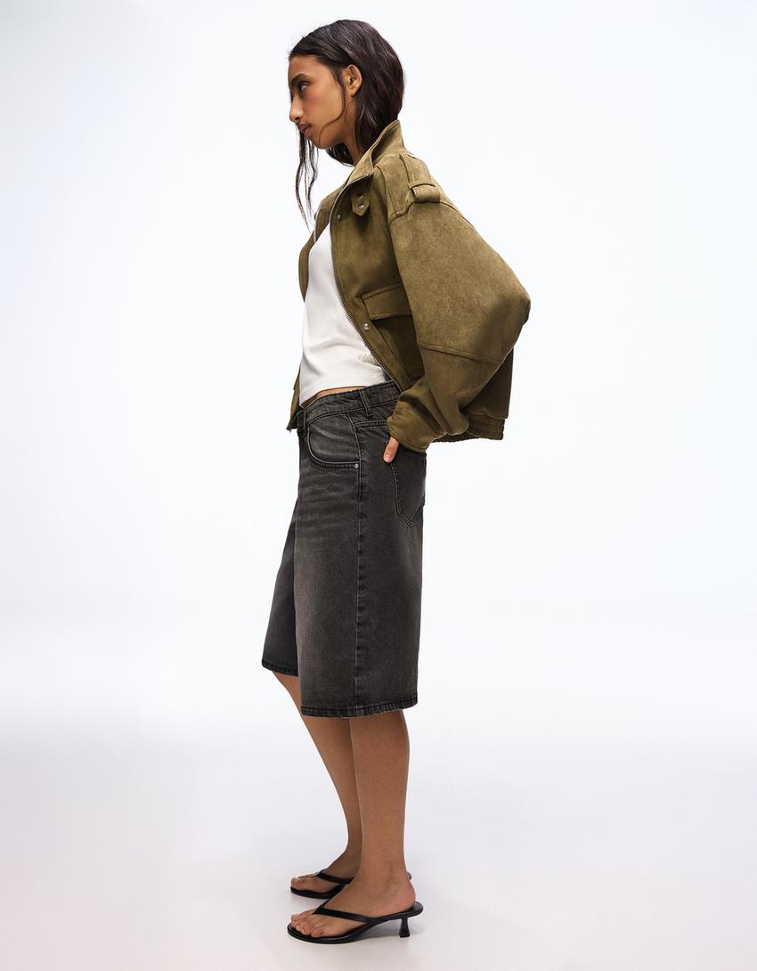 Bermuda Jort Denim Baggy Fit