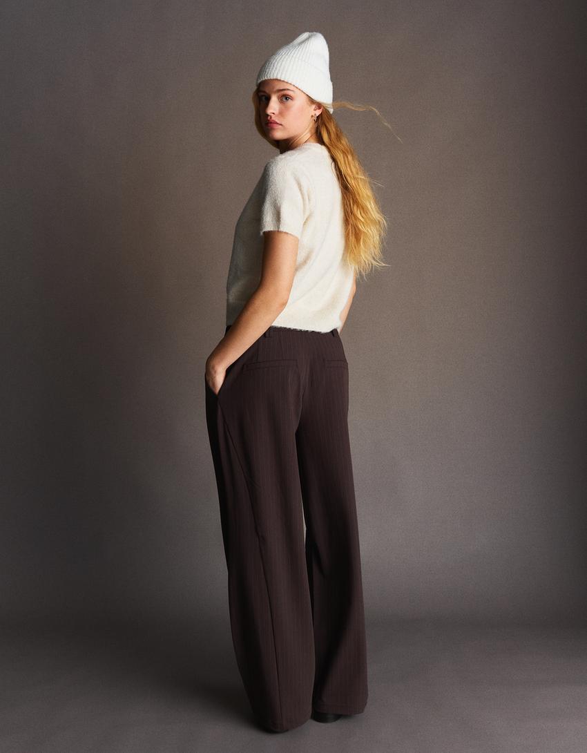 Pantalon Volume Double Tissu
