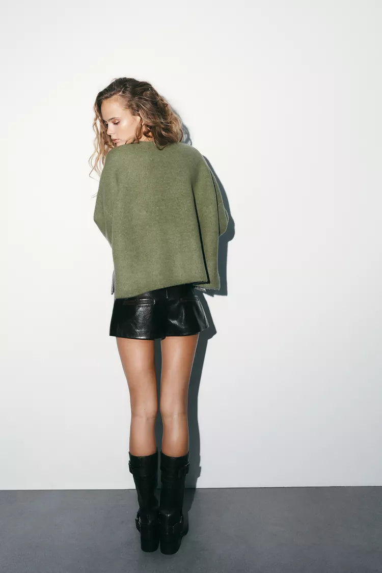 Pull En Maille Bimatière
