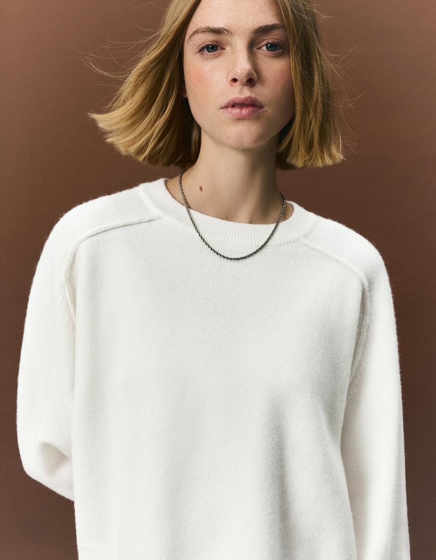 Pull En Maille À Coutures