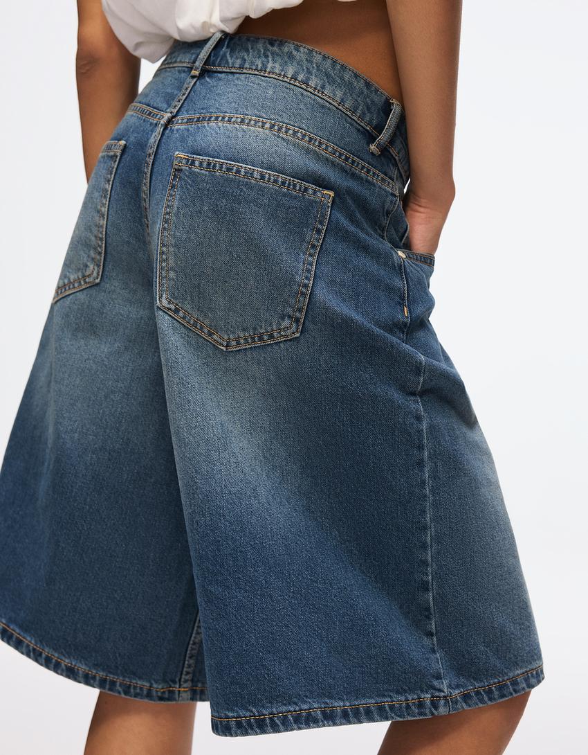 Bermuda Jort Denim Baggy Fit