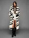MANTEAU FAUSSE FOURRURE IMPRIMÉ ANIMAL