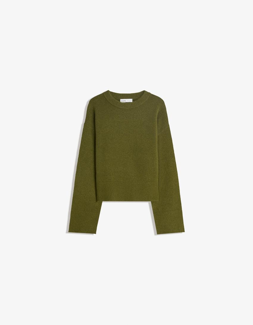 Pull Oversize À Ourlet Côtelé