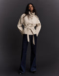 Trench-Coat Col Cheminée