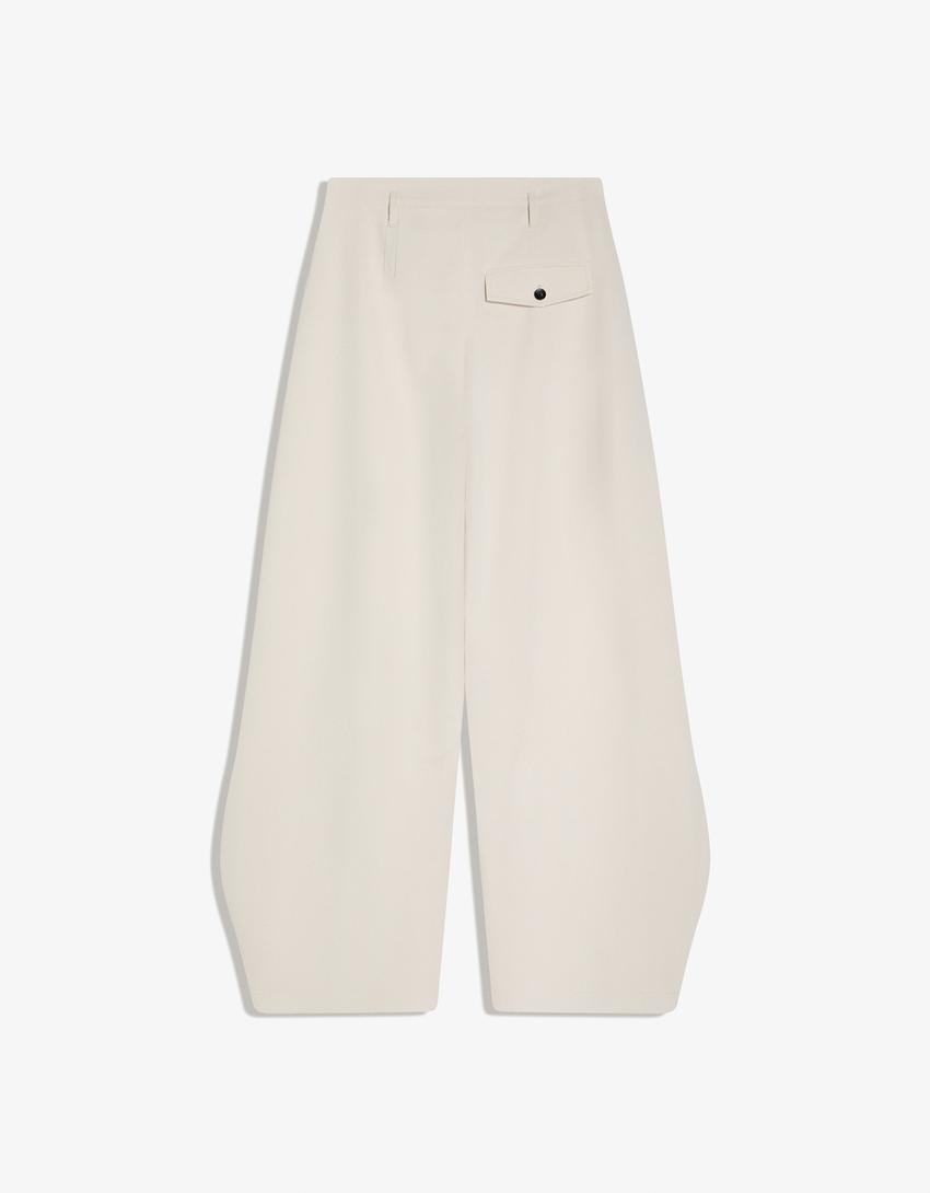 PANTALON BARREL À PLIS