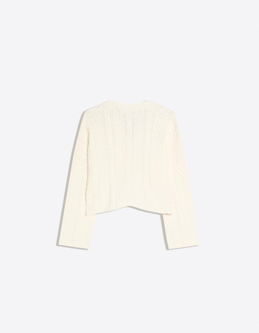 Gilet Torsadé Rustique