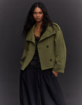 Trench-Coat Col Cheminée