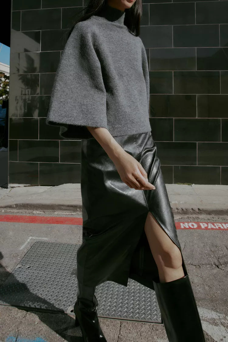 Pull en Maille à Manches Larges