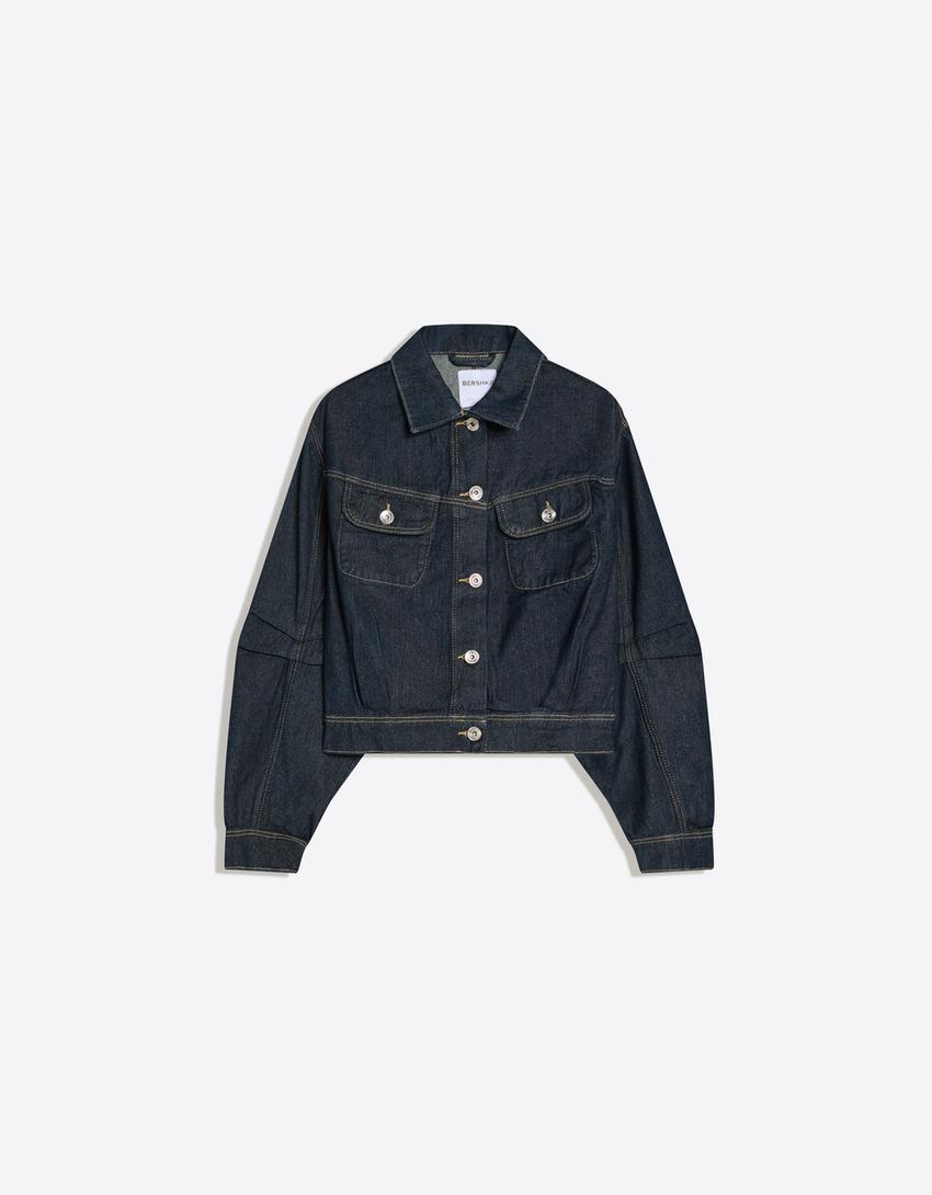 Veste en Jean Ballon Courte