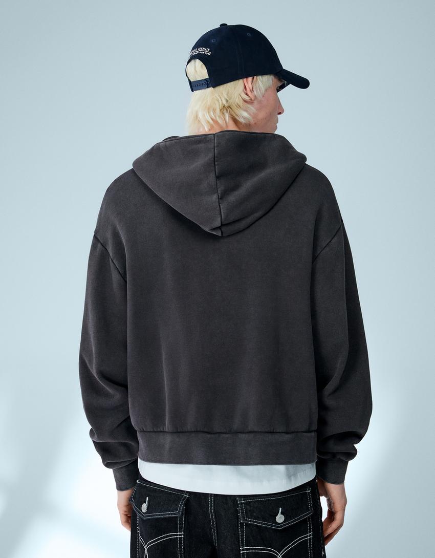 Sweat Zippé Court Boxy Fit
