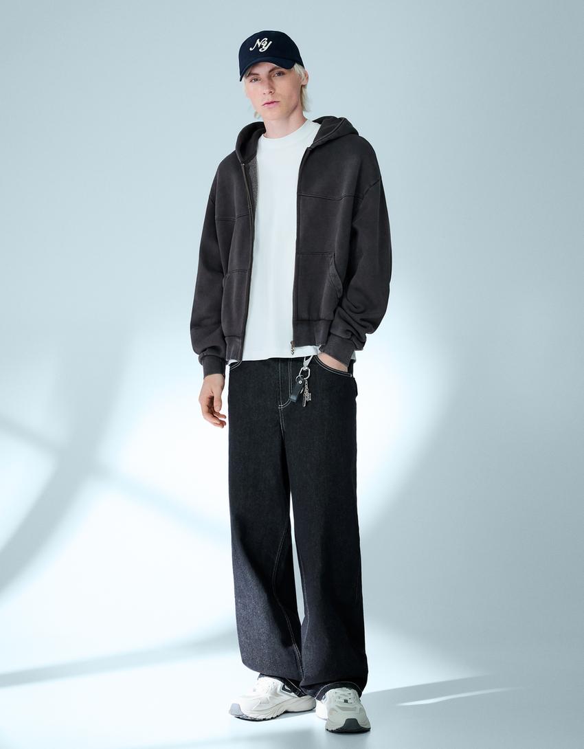 Sweat Zippé Court Boxy Fit
