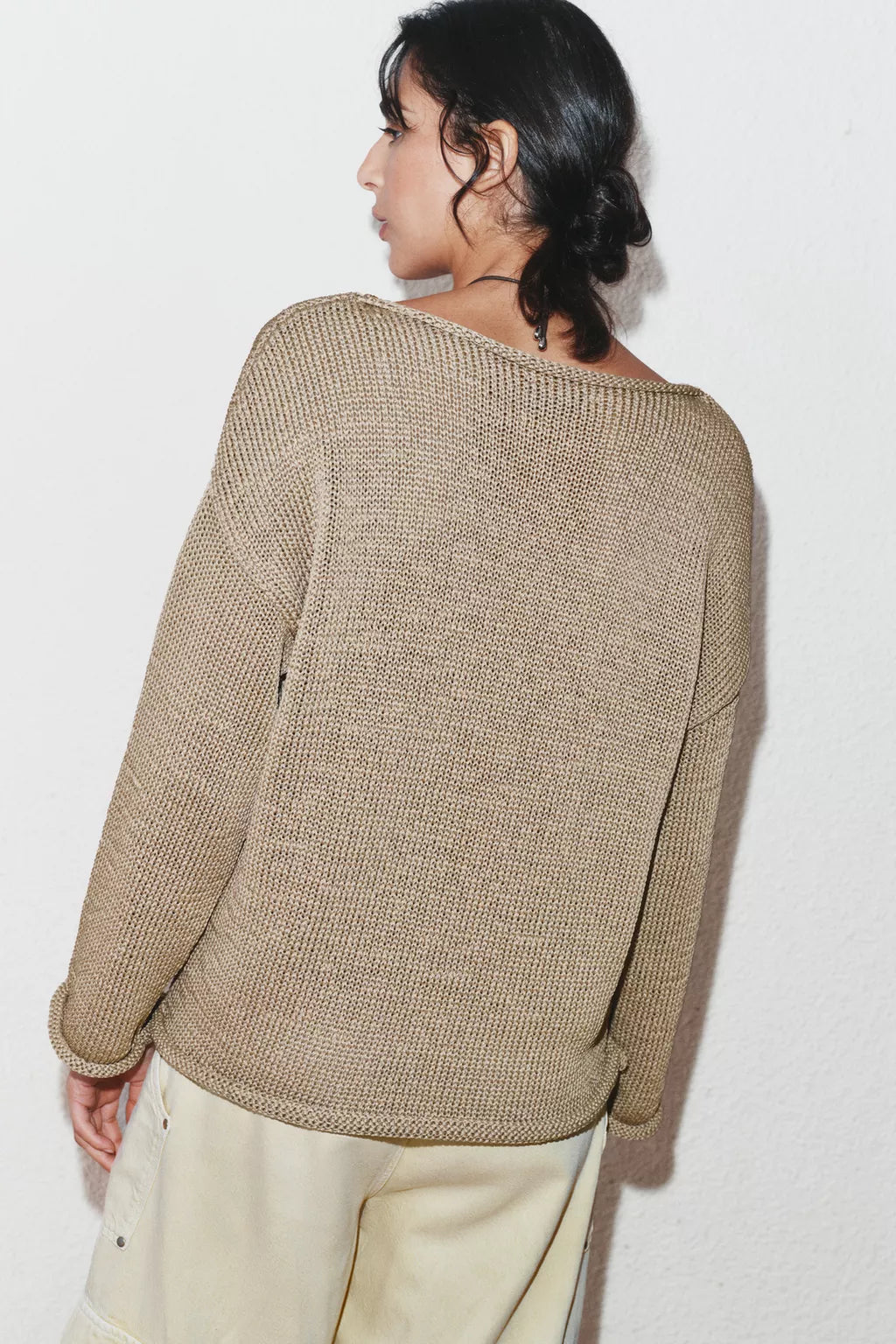 Pull En Maille Col Bateau