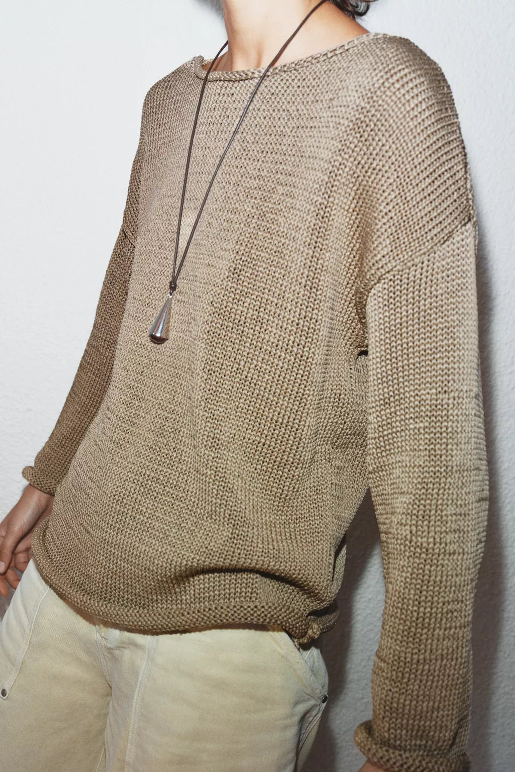 Pull En Maille Col Bateau