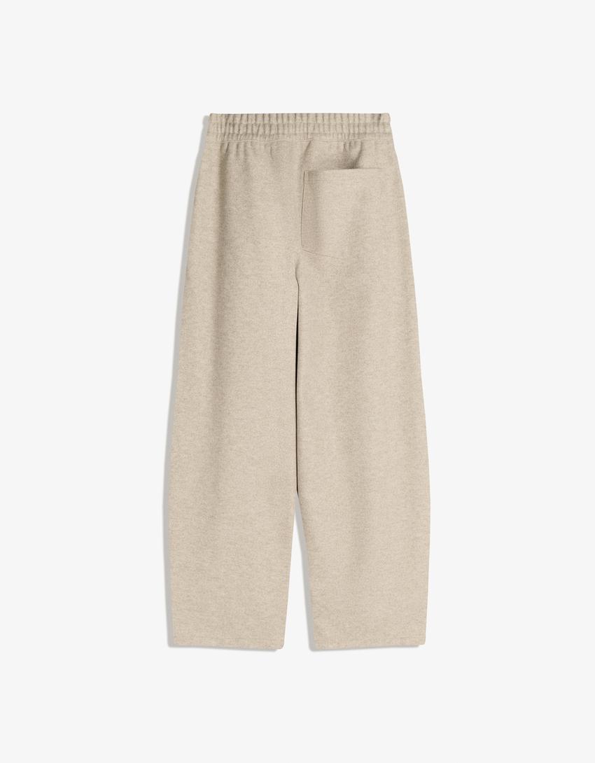 Pantalon ballon à pinces en tissu