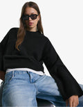 Pull Oversize À Ourlet Côtelé