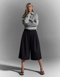 BERMUDA JUPE-CULOTTE RAYÉE