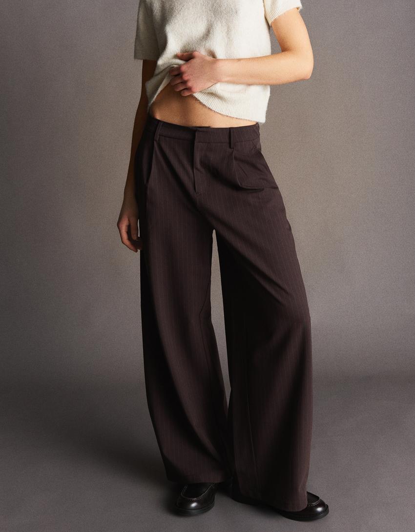 Pantalon Volume Double Tissu
