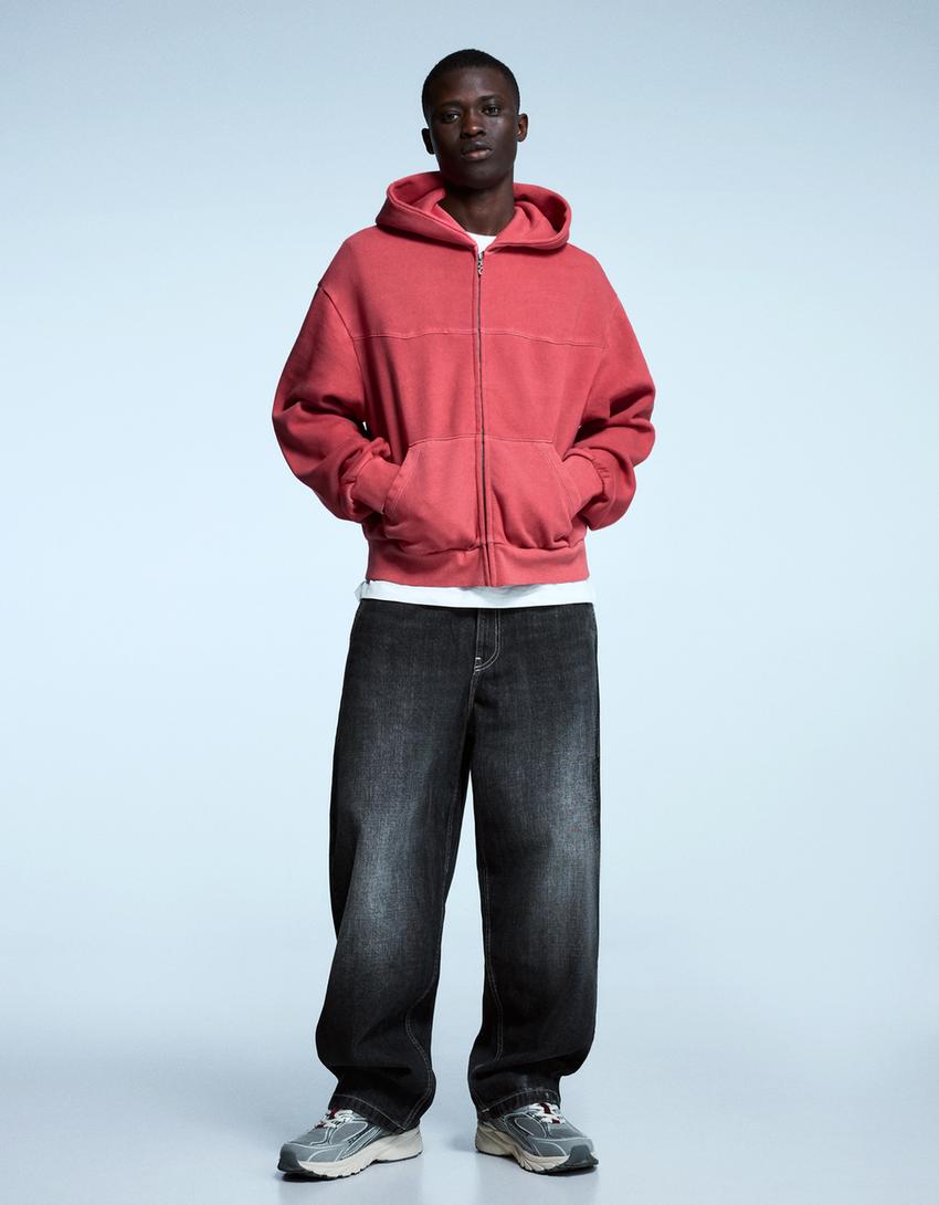 Sweat Zippé Court Boxy Fit