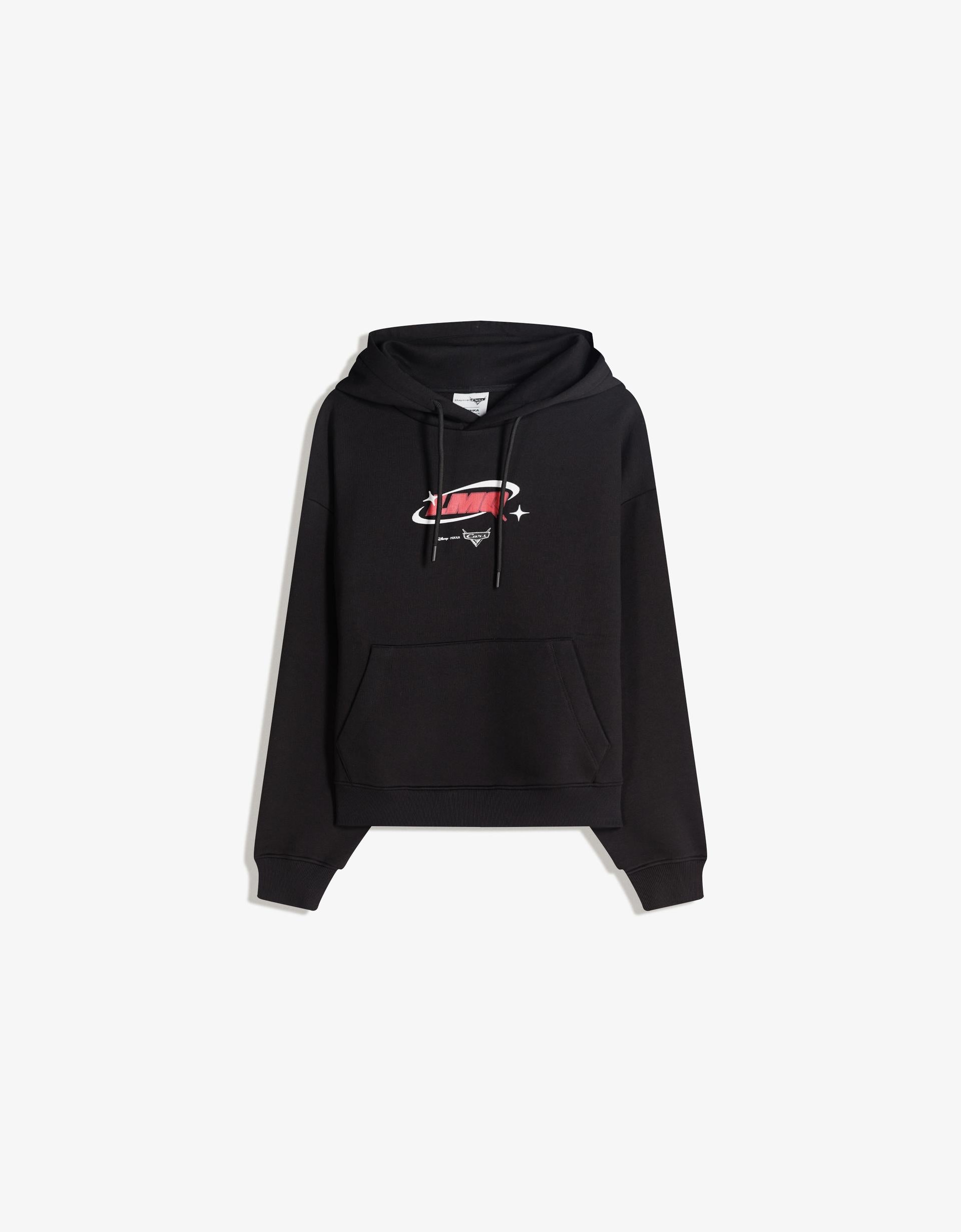 SWEAT CARS À CAPUCHE IMPRIMÉ