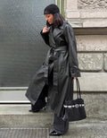 Trench-Coat En Similicuir