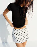 Jupe-Short Mini À Boucles