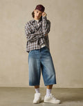 BERMUDA EN DENIM SUPER BAGGY FIT