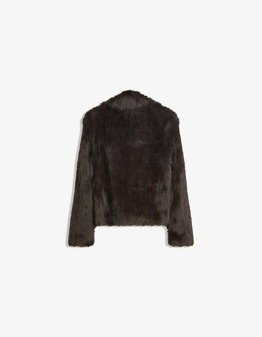 BLOUSON FAUSSE FOURRURE